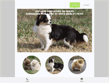 Tablet Screenshot of elevage-leslutinsdugolfe.fr